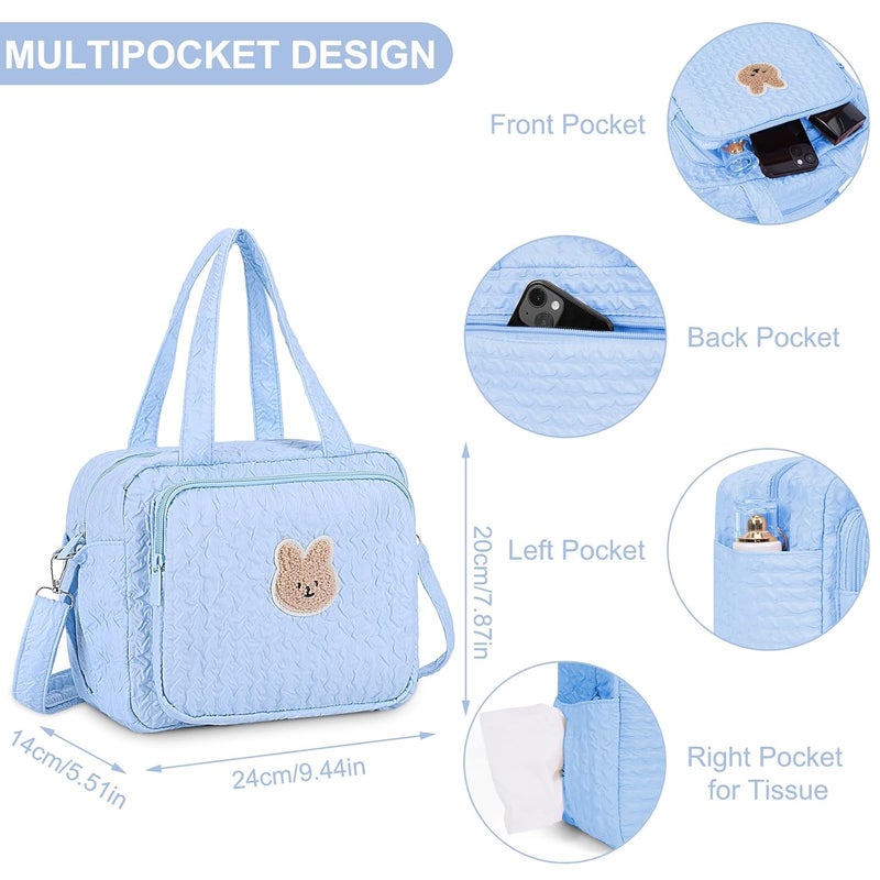 Lushandy Baby Diaper Bag Tote, Mommy Bag Cute Diaper Bags Crossbody Baby Bags for Girl Pañaleras Para Bebe - Image 4